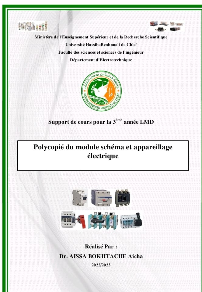 Polycopié du module schéma et appareillage électrique Polycopié du module schéma et appareillage électrique