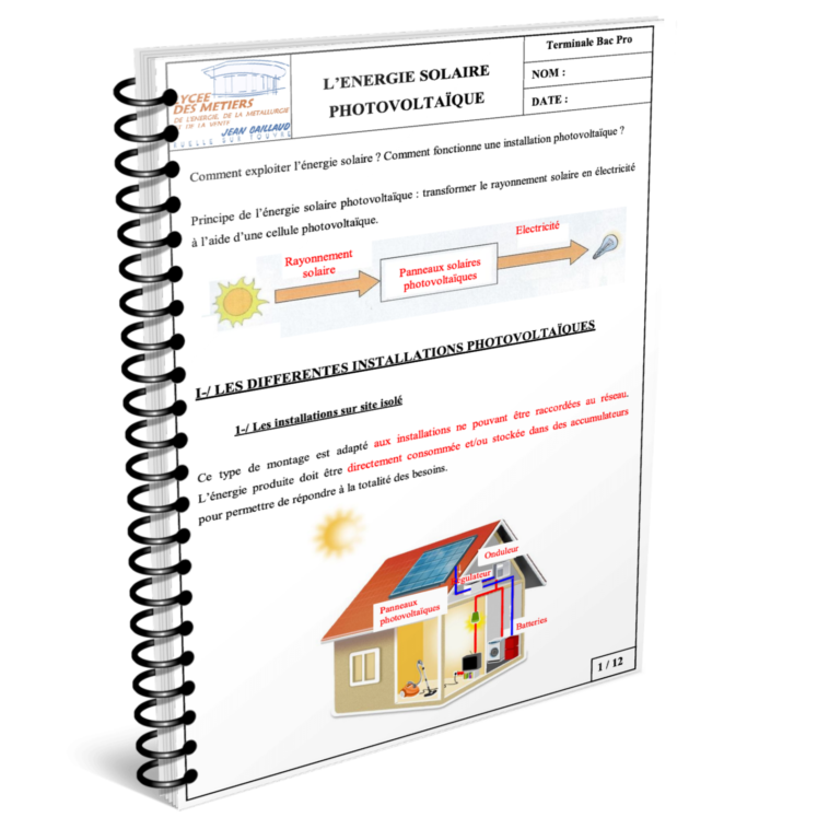 Télécharger Gratuitement Livre L’ENERGIE SOLAIRE PHOTOVOLTAÏQUE en PDF